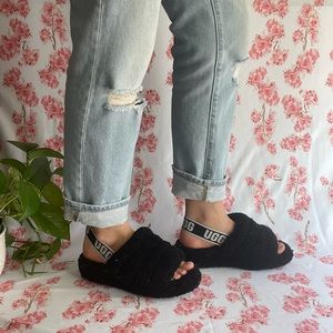 Black Ugg slippers